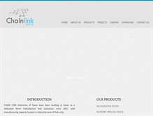 Tablet Screenshot of chainlinkqatar.com